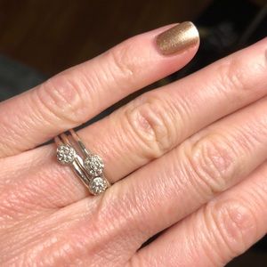 S&D Sterling Silver Set of Stacking Rings